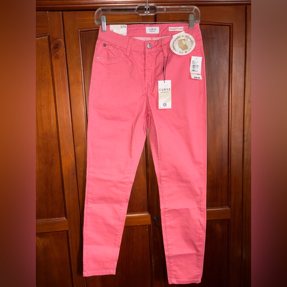 Curve Appeal Women's Coral Skinny Jeans